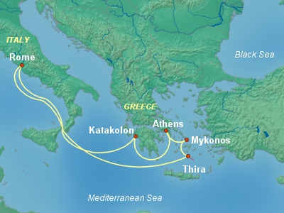 Øer kort græske De Joniske